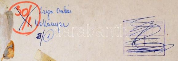 cca 1975 Zsigri Oszkár (1933-?): Útkanyar, feliratozott vintage fotóművészeti alkotás, kasírozva, 16...