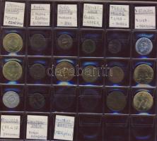 Érdekes hagyaték tétel összesen 204db (pár db duplával) világpénz gyűjtemény benne 204db Európa több...