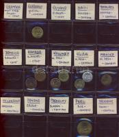 Érdekes hagyaték tétel összesen 204db (pár db duplával) világpénz gyűjtemény benne 204db Európa több...