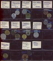 Érdekes hagyaték tétel összesen 204db (pár db duplával) világpénz gyűjtemény benne 204db Európa több...