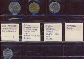 Érdekes hagyaték tétel összesen 204db (pár db duplával) világpénz gyűjtemény benne 204db Európa több...