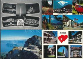 44 db MODERN svájci városképes lap / 44 modern Swiss town-view postcards