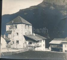 cca 1900 Vigo di Fassa községháza / City hall of Vigo di Fassa Italy 11x12 cm