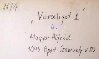cca 1975 Városliget I-II., Magyar Alfréd feliratozott fotói, 40x30 cm
