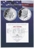 Amerikai Egyesült Államok 1967-1969D 1/2$ Ag "Kennedy" (2x), egyik tanúsítvánnyal T:2 USA ...