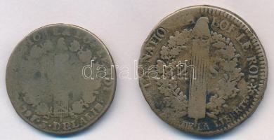 Franciaország 1791A 12D Br "XVI. Lajos" + 1792BB 2S T:3,3-
France 1791A 12 Deniers Br &qu...