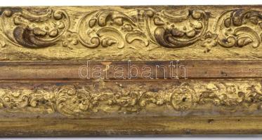 Régi, aranyozott képkeret, apró lepattanásokkal,  belső méret: 70x56cm