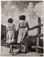 cca 1959 Dezső Pál: Nyár, feliratozott vintage fotóművészeti alkotás, 40x30 cm