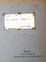 1978 Gebhardt György (1910-1993): Építők, feliratozott vintage fotóművészeti alkotás, kasírozva, 38x...