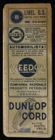 cca 1930 Velence és környéke autóstérkép. Keménytáblás borítással / Grande Carta Automobilistica Ven...