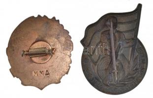 NDK ~1970. "Munkára és a béke megvédésére kész - I" zománcozott fém jelvény (32x33mm) + Sz...