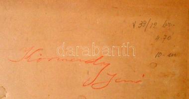 1927 Budapest, II. Rákóczi Ferenc Felsőkereskedelmi Iskola kistablója 64 nevesített portréval, Goszl...