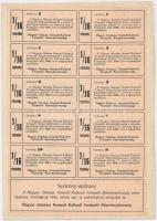 Budapest 1926. "Magyar Géniusz Nemzeti Kulturát Terjesztő Részvénytársaság" részvénye 1/16...