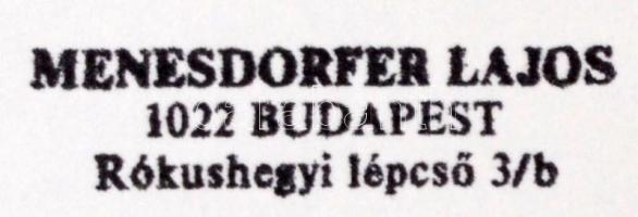 cca 1975 Menesdorfer Lajos: Nádszálak, pecséttel jelzett vintage fotóművészeti alkotás, 30x40 cm