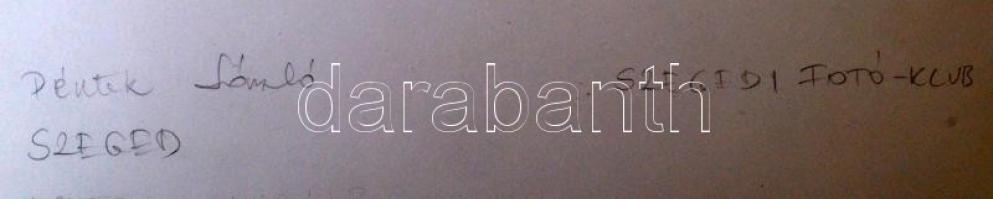 cca 1985 Péntek László feliratozott vintage fotóművészeti alkotása, magyar fotográfia dokumentarista...