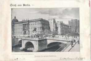 1899 Berlin, Denkmal des grossen Kurfürsten; C. Schneider Verlanganstalt, Riesenpostkarte 26 × 18 cm / giant postcard (winzige Risse / small tear)