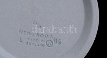 Wedgwood bisquit porcelán kávés csésze és tálka, jelzett, hibátlan, csésze: d: 6 cm, m: 6 cm, tálka:...