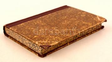 Czuczor költeményei a költő arcképével. I. kötet. Pest, 1858, Heckenast Gusztáv. Félvászon kötésben