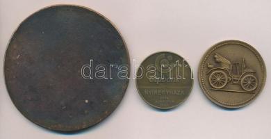 Csúcs Viktória (1934-) "Magyar Autósklub" kétoldalas Br emlékérem eredeti tokban (50mm) + ...