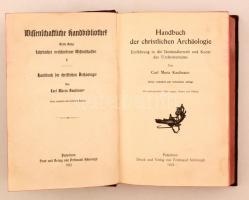 Carl Maria Kaufmann: Handbuch der christlichen Archaologie. Paderborn, 1922 Ferdinand Schöningh. Félbőr kötésben.