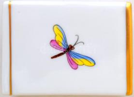 Herendi Rothschild mintás ajándék készlet (tálka,csikknyomó, dobozka, gyufadoboztartó), kézzel feste...