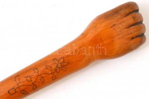 1914/1915 Emlékbot az orosz fogságból, ököl alakú fejjel, feliratozva, jó állapotban, h: 90 cm