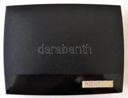 Retro Ronson fém öngyújtó, eredeti dobozában, 5,5×3,5 cm