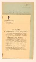 1933 Cserkészbolt árjegyzék, és Utasítás a "Vásárlási-jegy" jóváírás érvényesítésére, a há...