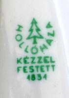 Hollóházi daru pár, kézzel festett, jelzett, hibátlan, m:17 cm