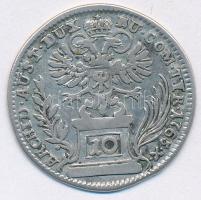 Ausztria 1765. 10kr Ag "Mária Terézia", a köriratban "...BU COM TYR..." T:3
Aus...