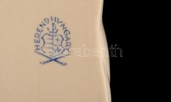 Herendi Viktória mintás cipő, kézzel festett, jelzett, hibátlan, h:10 cm, m:5 cm