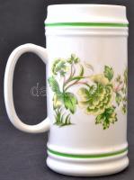 Hollóházi Rába ETO-s sörös korsó, matricás, jelzett, hibátlan, m:15,5 cm