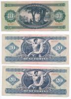 1969. 10Ft + 1980. 20Ft (3x) + 1986. 50Ft + 1992. 100Ft T:III szép, ropogós papír
Adamo F7, F17, F2...