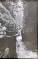 Tátra(?) üvegpozitívak fém keretben, 4db, 24x18cm