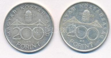 1994. 200Ft Ag "Deák" (2x) T:2
Adamo F13.1