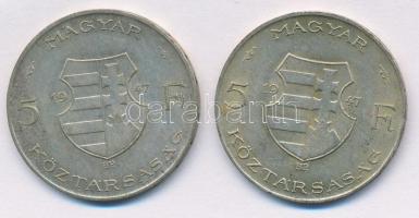1947. 5Ft Ag "Kossuth" (2x) T:2
Adamo 8.1