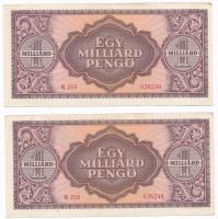 1946. 1.000.000.000P (2x) sorszámkövetők T:II
Adamo P27