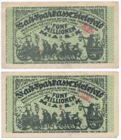 Németország / Weimari Köztársaság / Bielefeld 1923. 7db szükségpénz, perforáltak T:II,III
Germany /...