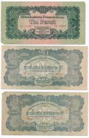 1944. 1P-100P (10x) "A Vörös Hadsereg Parancsnoksága" T:III,III-