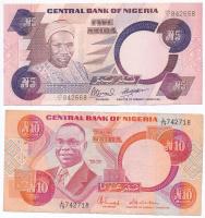 Vegyes: Nigéria 1984- 5N + 10N + Uganda 1966. 5Sh +  Zimbabwe 2001. 500$ T:I,I-,III
Mixed: Nigeria ...