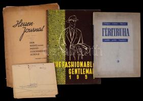 cca 1930-1960: 11 db. vegyes nyomtatvány tétel; divatlap, katalógus és ruházati szabás-varrás, valam...