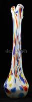 Muránói díszváza, több rétegű, talpán karcolásokkal, jelzés nélkül, m:46 cm