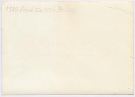 I. világháborús lövész szakasz (1915), későbbi nagyítás, feliratozva, 10,5×15 cm