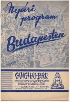 1941 Téli és nyári program Budapesten 1941-1942, 2 db programfüzet