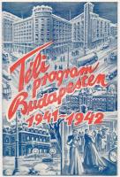 1941 Téli és nyári program Budapesten 1941-1942, 2 db programfüzet