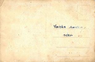 Csobánc típusú anyaghajó (őrnaszád), legénységgel a fedélzetén / Hungarian river guard ship 'Cs...