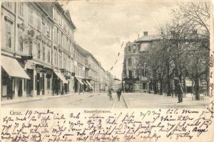 Graz, Mandellstrasse / street, shops, restaurant (EB)