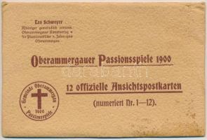 1900 Oberammergau, Passionsspiele, Offizielle Postkarte, Leo Schweyer / 7 unused,  religious officia...