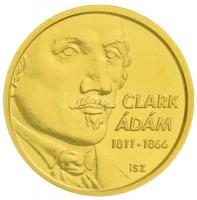 2011. 5000Ft Au Clark Ádám (0.5g/0.999/11mm) T:P Hungary 2011. 5000 Forint Au Ádám Clark (0.5g/0.999/11mm) C:P