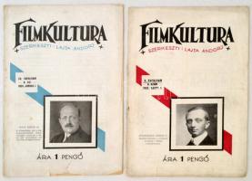 1931 A Filmkultúra IV. évf. 6. és 9. száma, 2 db